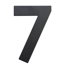 Číslo domovní č.7 75mm nerez ČER