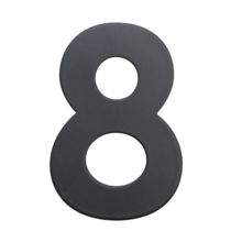Číslo domovní č.8 75mm nerez ČER