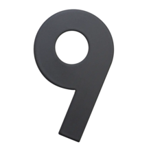 Číslo domovní č.9 75mm nerez ČER