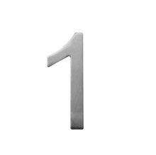 Číslo domovní STAR č.1 75mm nerez