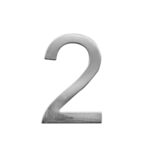 Číslo domovní STAR č.2 75mm nerez