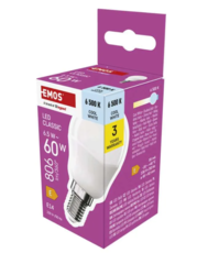 LED žárovka Classic Mini Globe / E14 / 6,5 W (60 W) / 806 lm / studená bílá ZQ1E44