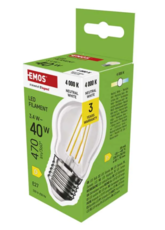 ZF6D23 LED žárovka Mini Globe E27 3,4W(40W) 470lm neutrální bílá
