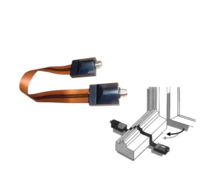 Spojka koax F 2x zdířka 27cm - přes okenní rám HQ