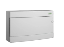 Plastová rozvodnice NOARK 113299 PNS 1X24W bílé dveře, na omítku, IP40, 1 řada, 24 mod