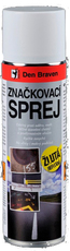 Den Braven - značkovací sprej 500ml - reflexní žlutá