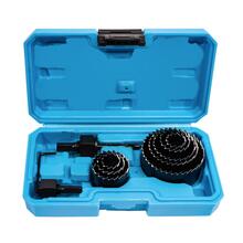 Sada vykružovacích korunek 10 dílů, 19-64mm, plastový box