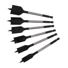 Sada plochých vrtáků do dřeva 6 dílů, 16-32mm, plastový obal