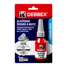 Zajišťovač šroubů a matic 10ml DEBBEX