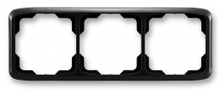 3901A-B30 N ABB Tango rámeček trojnásobný vodorovný černá