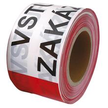 Páska výstražná "ZÁKAZ VSTUPU" 250m červ./bílá