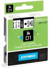 DYMO páska D1 9mm x 7m, černá na bílé, 40913, S0720680