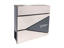 Schránka pošt. 371x362x105mm Zn+nerez s otvorem na noviny