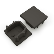 Koncovka LED profilu AVA 
BASELYTE-10 HIGH ,černá, 3-318