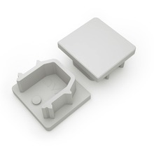 Koncovka LED profilu AVA 
BASELYTE-10 HIGH ,šedá, 3-316