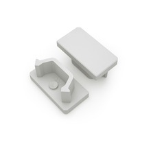 Koncovka LED profilu AVA 
BASELYTE-10 LOW ,šedá, 3-313