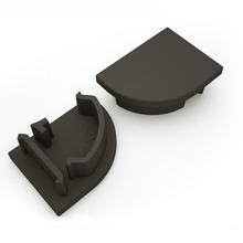 Koncovka LED profilu 
AVA  MAGLYTE-10 ANGULAR ,černá, 
3-311