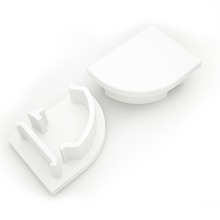 Koncovka LED profilu 
AVA  MAGLYTE-10 ANGULAR , bílá, 
3-309