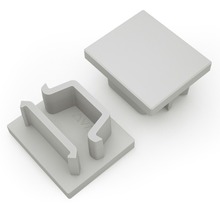 Koncovka LED profilu AVA 
MAGLYTE-10 plná, šedá, 3-305