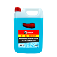 Kapalina nemrznoucí do ostrikovačů -20°C, 3l +0,5l zdarma