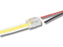 KP0812 Napájecí přípojka pro 8mm 
jednobarevné COB pásky, 2piny, 4A, 1-F2-1