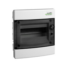 Rozvodnice zápustná NOARK 101511 PNF 8T, průhledné dveře, IP40