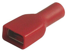 Objímka plochá celoizolovaná, průřez 0,5-1,5mm2 / 6,3x0,8mm izolace PVC dle UL, obdélníkov