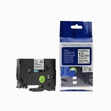 Kompatibilní páska s Brother
TZ-FX231/TZe-FX231, 12mm x 8m, flexi, černý tisk/bílý podkl