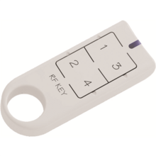 RF Key bílá 4-tlačítkový ovladač - klíčenka bílá
