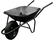 Kolečko stavební 60l, nafukovací, nosnost 100kg