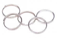 Kroužek na klíč 30mm Ni/10ks