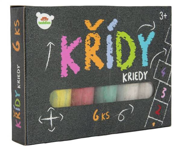 Křídy barevné 6/Teddies 1