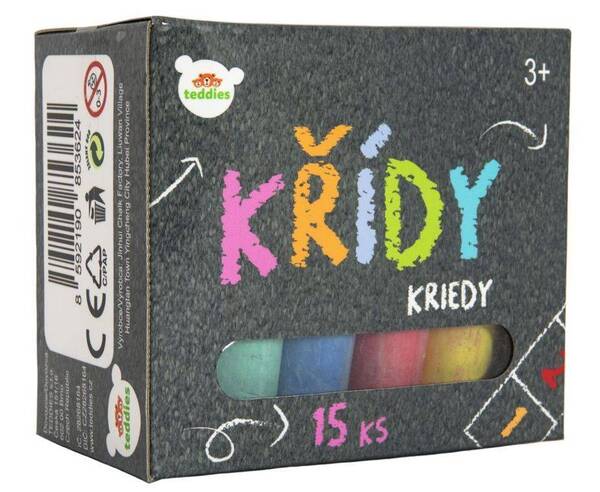 Křídy barevné 15/Teddies 1