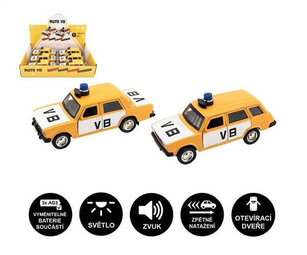 Auto VB kov/plast/setrvačník /světlo, zvuk/Teddies Auto VB kov/plast/setrvačník /světlo, zvuk/Teddies 1