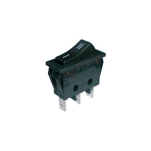 Přepínač kolébkový 2pol./3pin ON-ON 250V/15A černý 1