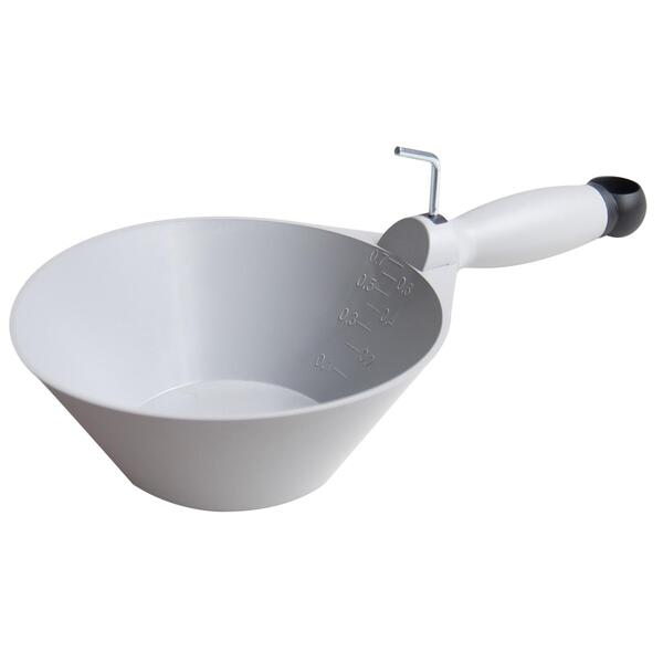 Naběračka plastová šedá pružná 160mm 1