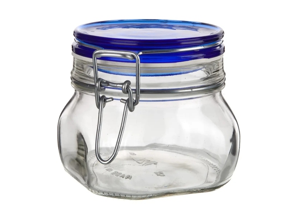 Dóza hermetická skl. s patent. uzávěrem 500ml FIDO Blue Dóza hermetická skl. s patent. uzávěrem 500ml FIDO Blue 1