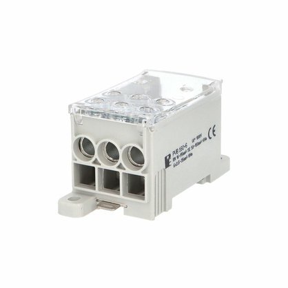 Blok pro rozdělení fází PVB 160-6, 1pól., AL/CU, 160A, 690V, šedý, na DIN Blok pro rozdělení fází PVB 160-6, 1pól., AL/CU, 160A, 690V, šedý, na DIN 1