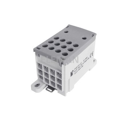 Blok pro rozdělení fází PVB 160-12, 1pól., AL/CU, 160A, 1000V, šedý, na DIN Blok pro rozdělení fází PVB 160-12, 1pól., AL/CU, 160A, 1000V, šedý, na DIN 1