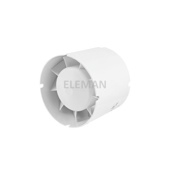 Ventilátor VENTS 100 VKO1L - do potrubí, kuličk. ložisko, 36dB, IPX4, bílý, 107m3/h 1