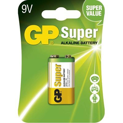 Alkalická baterie GP Super 6LF22 (9V), blistr B1351 1