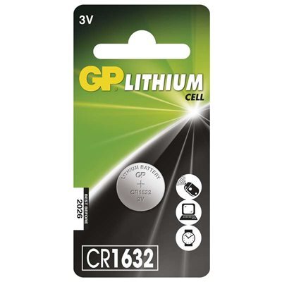 Lithiová knoflíková baterie GP CR1632, blistr B15951 1