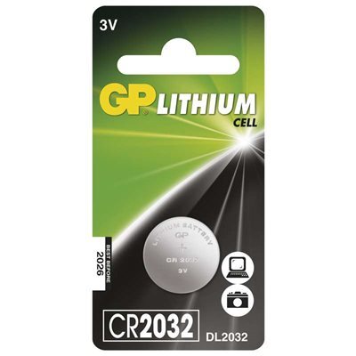 Lithiová knoflíková baterie GP CR2032, blistr B15322 1