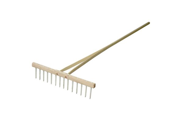 Hrábě dřevěné s plast.hřebenem 1