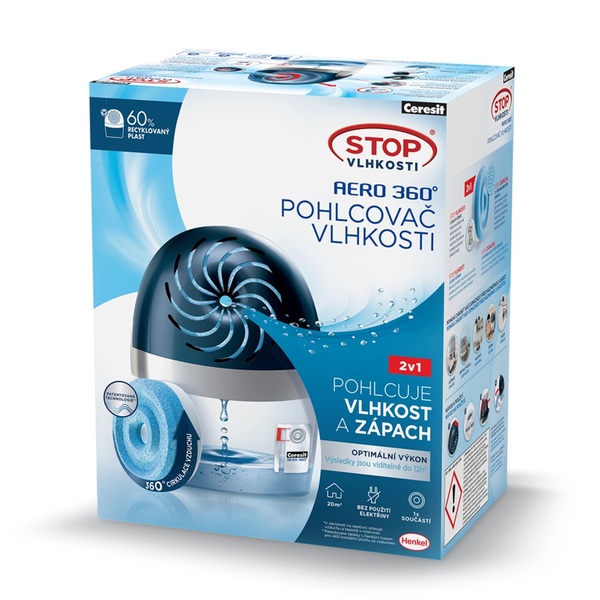 CERESIT STOP vlhkosti AERO 360"-přístroj MODRÝ 1