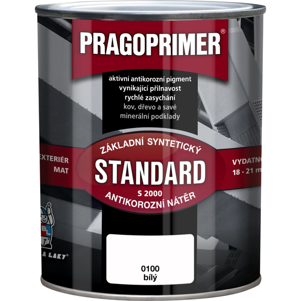 Pragoprimer standart S2000 základní na kov, 0100 bílá 0,6 l Pragoprimer standart S2000 základní na kov, 0100 bílá 0,6 l 1