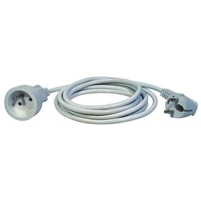 Prodlužovací kabel spojka 1,5m bílý P0111 1