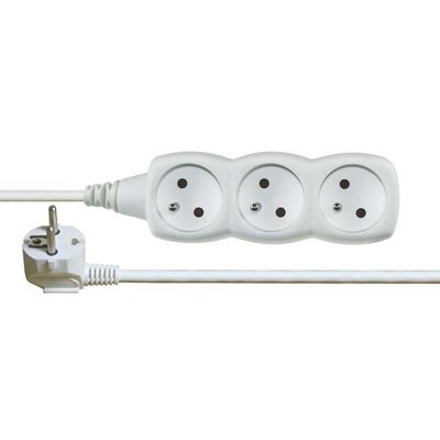 Prodlužovací kabel 3 zásuvky 10m, bílý P0310 1