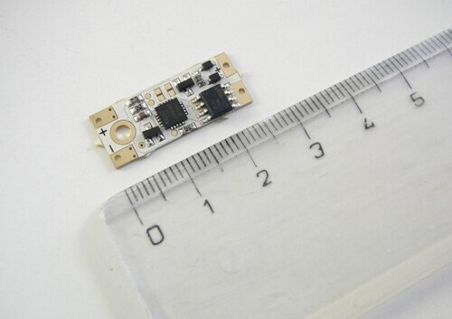 Dotykový mikro stmívač pro LED pásky do profilu  12/24V 7,5A dotyk-kov 06121 1