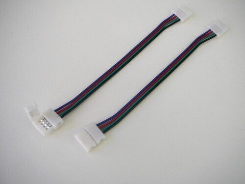 RGB spojka 2x click 10mm s kabelem 1